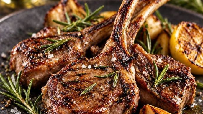 Costolette di agnello a scottadito: strutto, sale e pepe per un secondo laziale