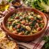 Ricetta Zuppa di scarola e fagioli laziale: fagioli in ammollo e cotture per 3 ore