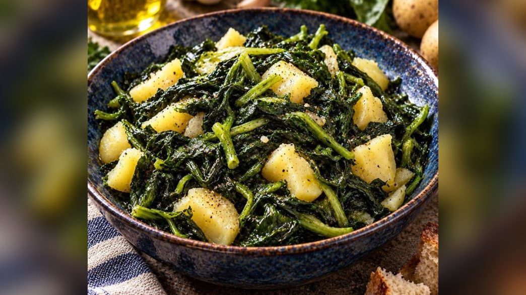 Fronne e patate: contorno laziale con patate, cavolo cappuccio, pancetta e cipolla