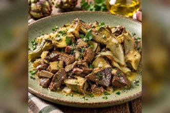 Coratella d’abbacchio con i carciofi: secondo della tradizione laziale, tra brodo e limone