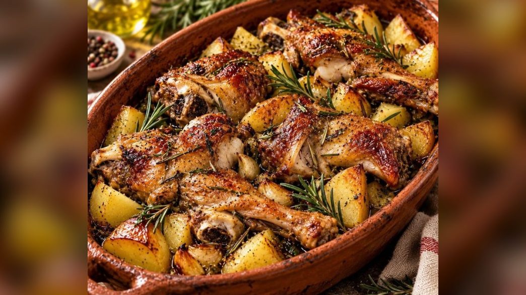 Capretto al rosmarino, ricetta laziale: cosciotti marinati con limoni e patate