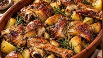 Capretto al rosmarino, ricetta laziale: cosciotti marinati con limoni e patate